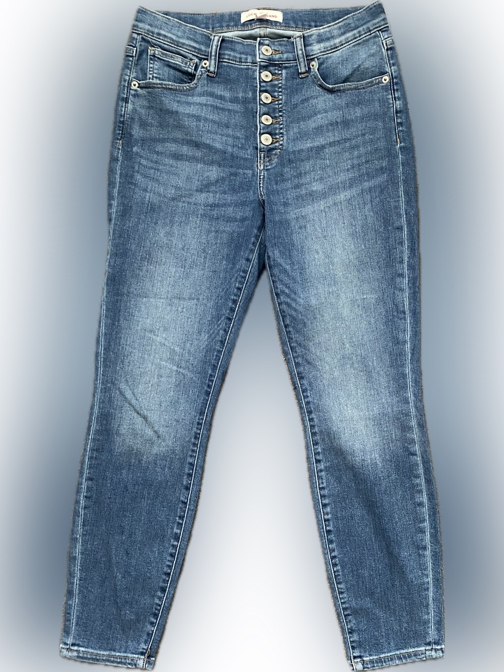 Lucky Brand Jeans - Bridgette Button Fly High Rise Skinny Ankle - Size 8/29 A